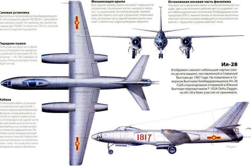 Самолёт ил-28 чертежи