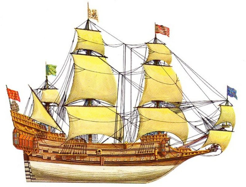 Couronne линейный корабль, 1636