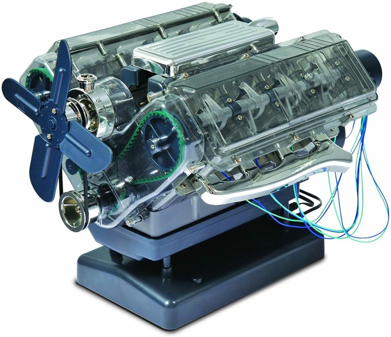 Модель двигателя ДВС v8