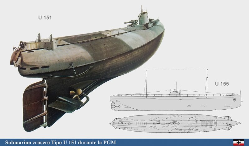 Подлодка u 155 Deutschland внутри