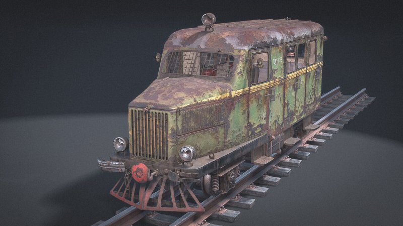Ручная дрезина метро 2033