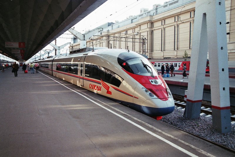 Сапсан электропоезд Москва Санкт-Петербург