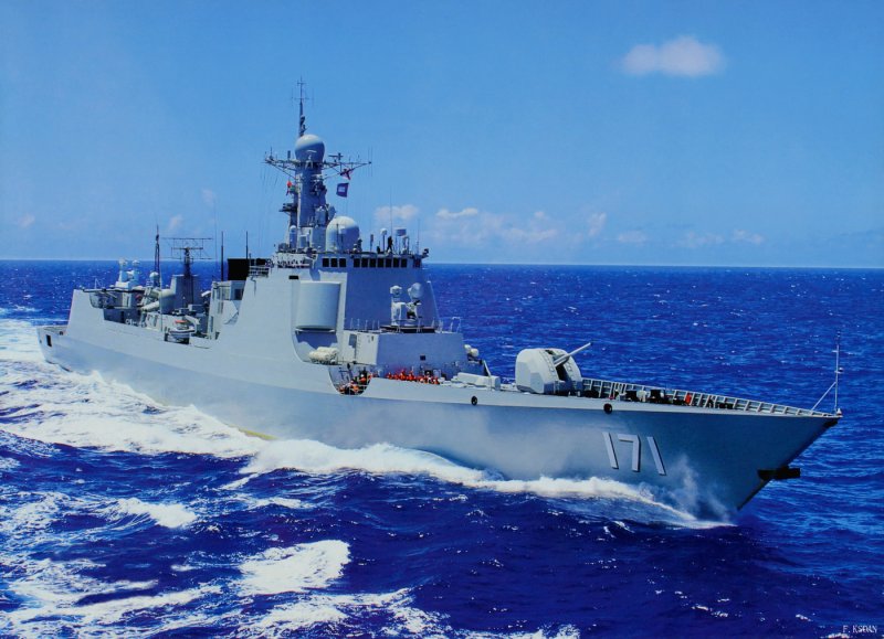 Модель PLA Navy Type 052c Destroyer