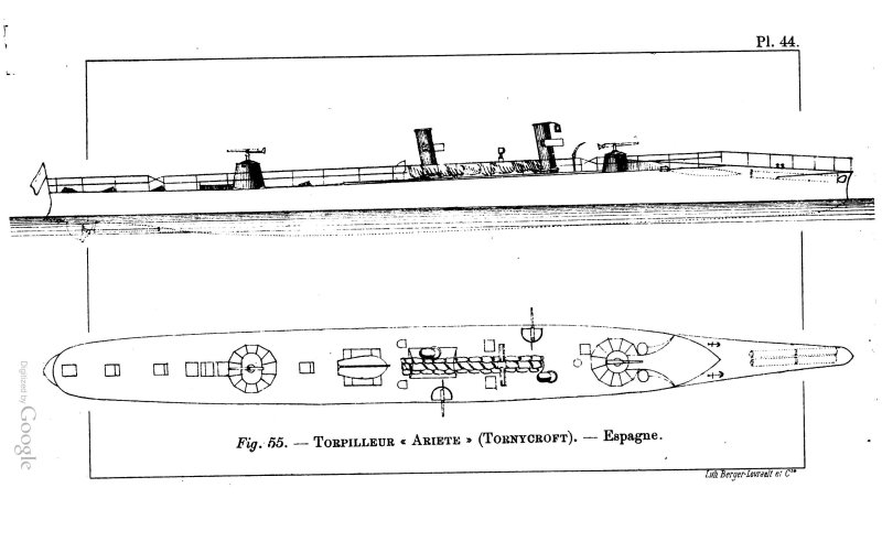 Torpilleur lines Plan