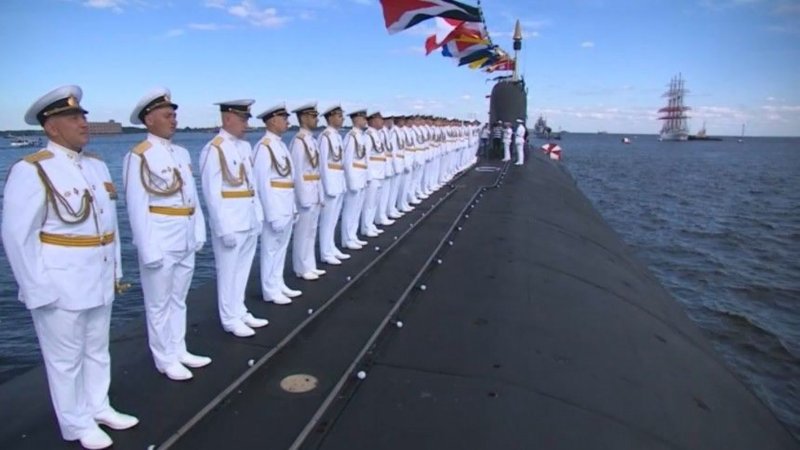 Парад ВМФ 2017 Кронштадт АПЛ Дмитрий Донской