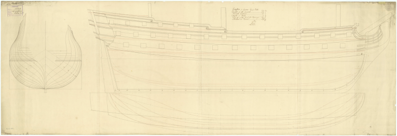 HMS Granado 1742 чертежи