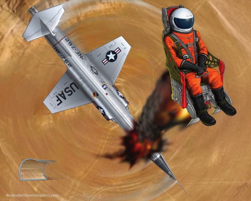 F-104 катапультирование