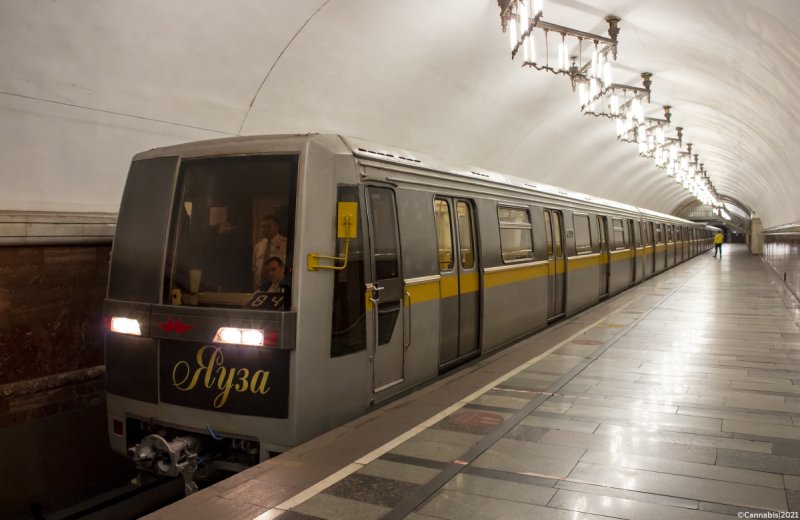 Поезд метро Яуза 2020