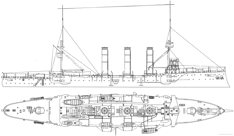 Крейсер Светлана 1904 чертежи