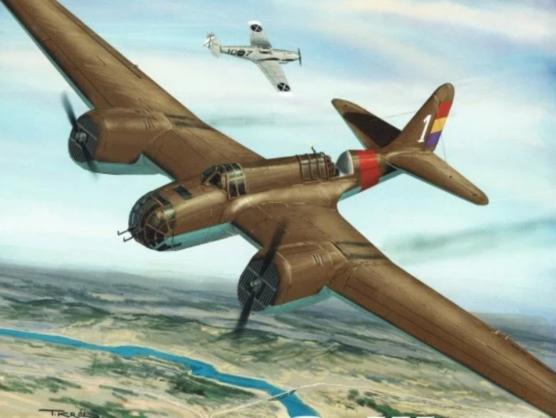 Сб-2 бомбардировщик
