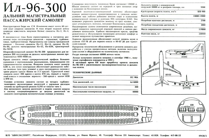Ил 96 схема самолета