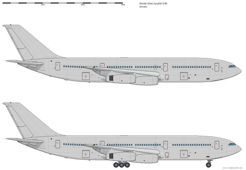 Ил-96-400 сбоку