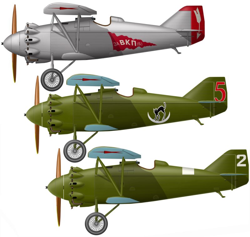 Советский истребитель ант-5 (и-4, и-42) звезда
