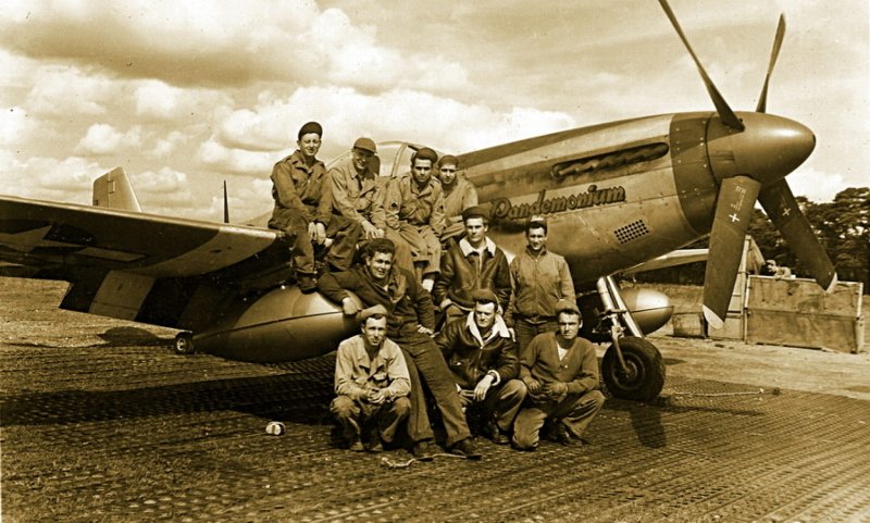 P-51d-5-na, 487-я эскадрилья 352-й группы,