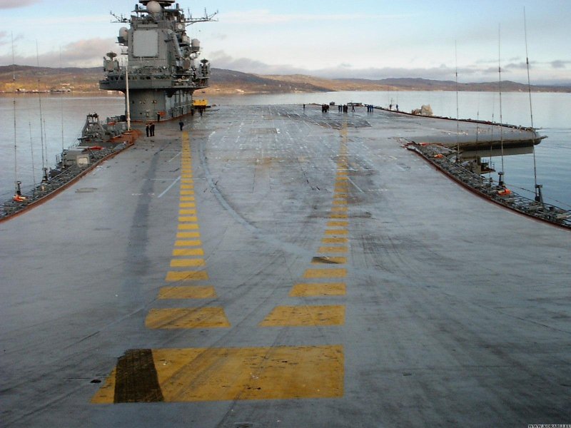 Палуба ТАВКР Адмирал Кузнецов