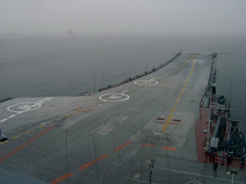 Авианосец Кузнецов палуба