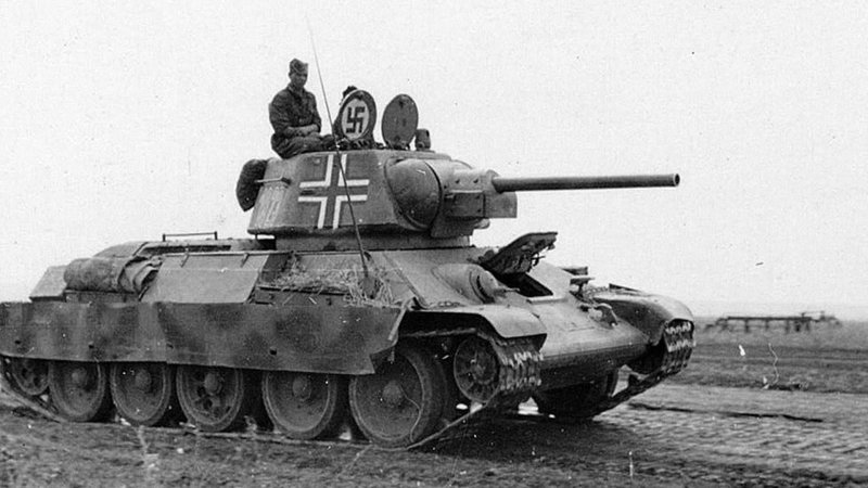 Трофейные т-34 в Вермахте