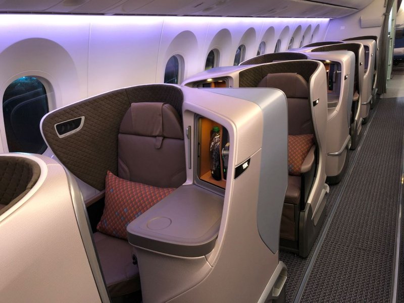 Singapore Airlines Business class Boeing 787