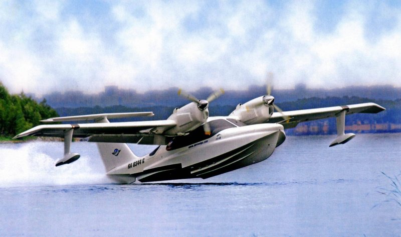 Многоцелевой самолет амфибия ла-8