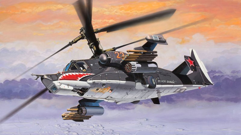 Ударный вертолет ка-50 черная акула