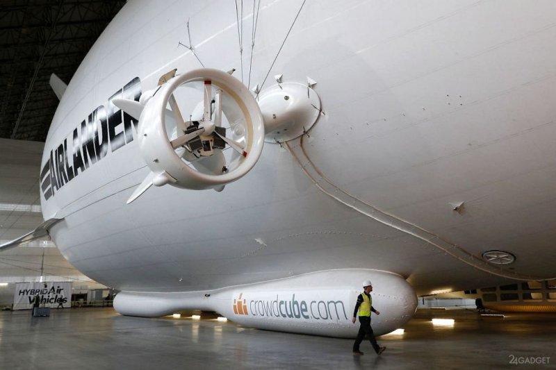 Дирижабль Airlander 10 внутри