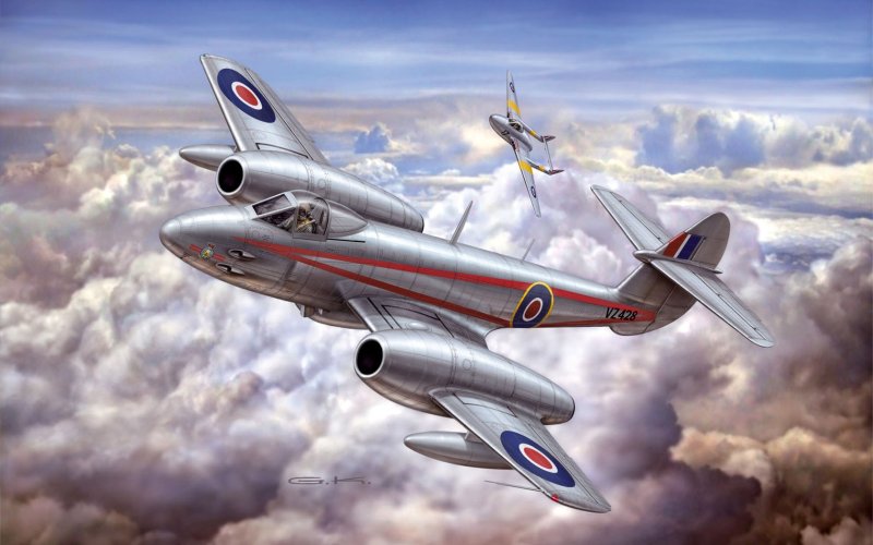 Gloster Meteor самолёты Великобритании