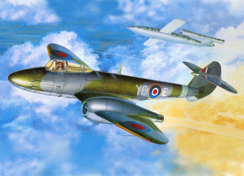 Gloster Meteor первый британский реактивный истребитель,