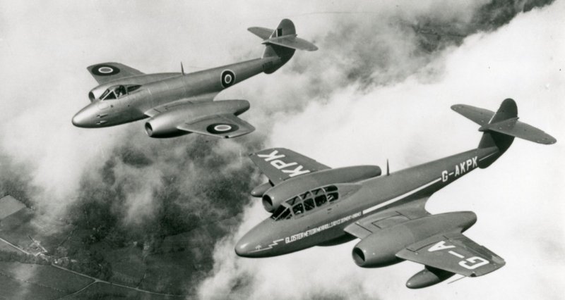 Gloster Meteor самолёты Великобритании
