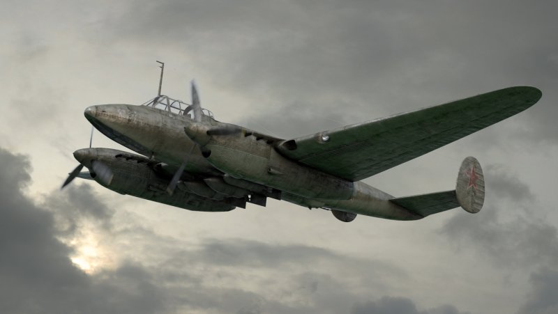 Советский пикирующий бомбардировщик пе-2