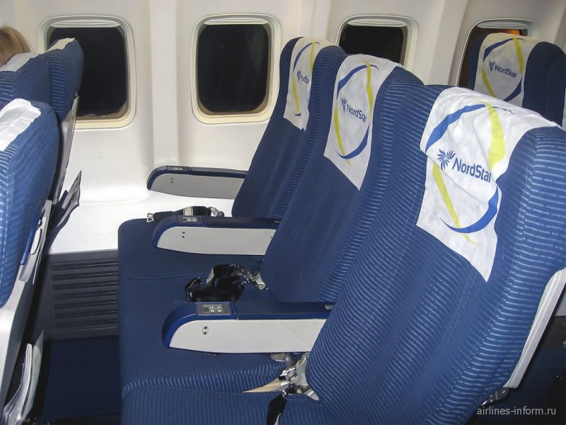 Норд Стар Боинг 737-800 салон