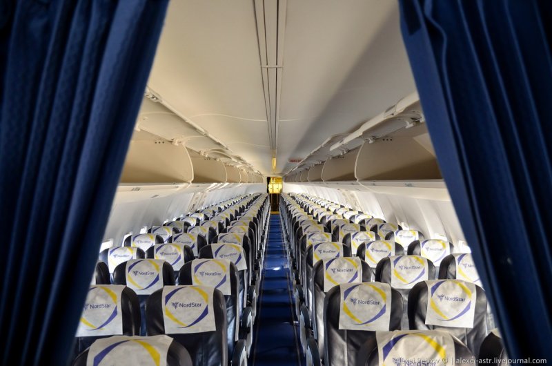 Норд Стар Боинг 737-800 салон