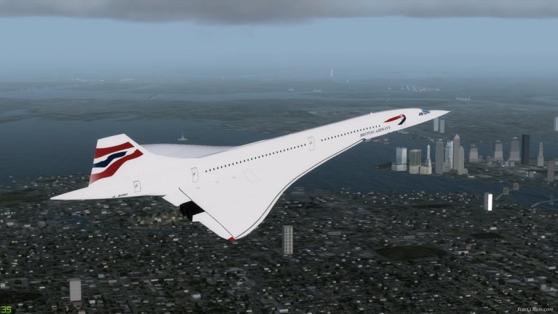 FSX ту 144 и Конкорд