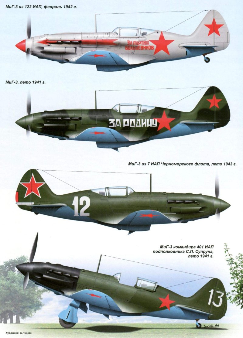 Самолёты СССР миг 3