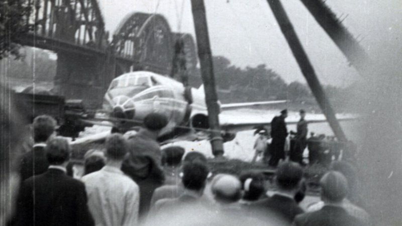 Ту-124 сел на Неву в 1963
