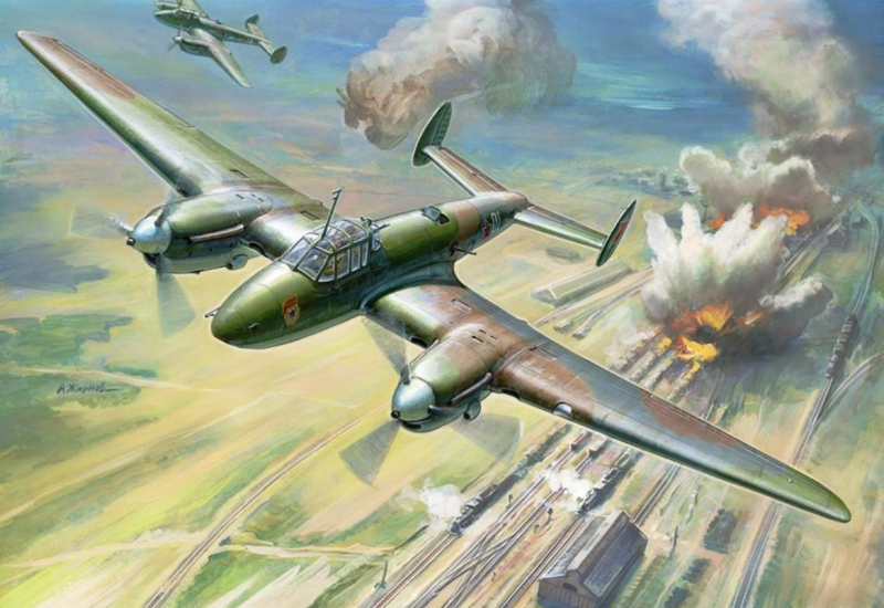 Советский пикирующий бомбардировщик пе-2