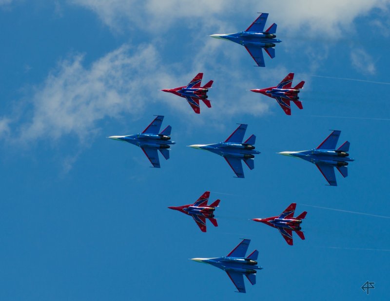Соколы России вид сверху