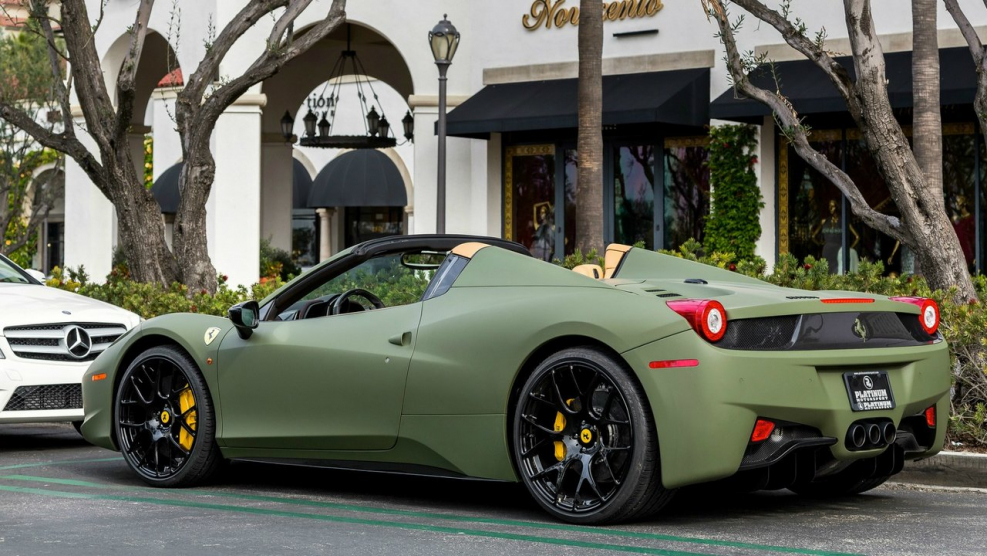Ferrari 458 Spider Matte Black