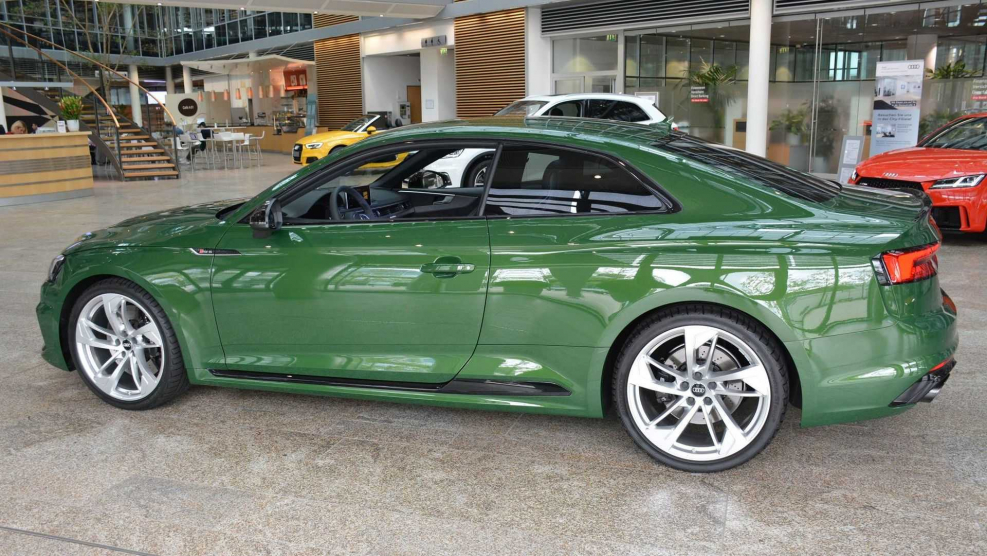 Audi a5 Coupe зеленый металлик