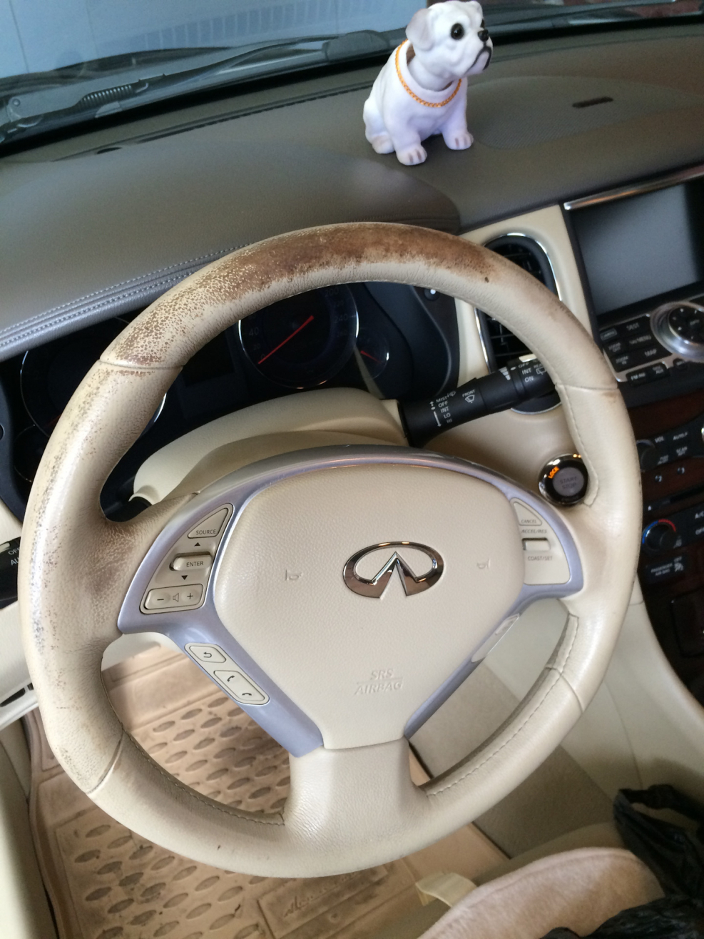 Перешив руля Infiniti qx70