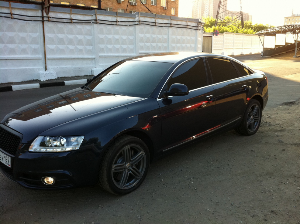 Audi a6 c6 черная