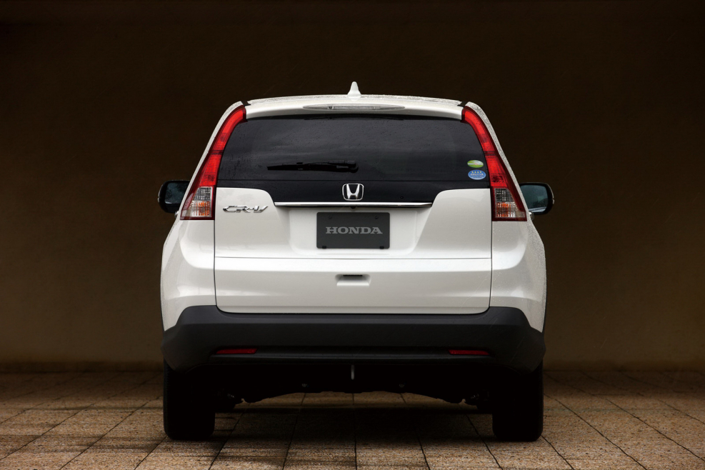 Honda CRV 2014 белый сзади