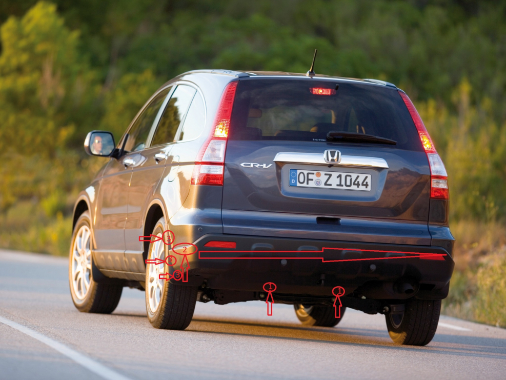 Honda CRV 3 сзади