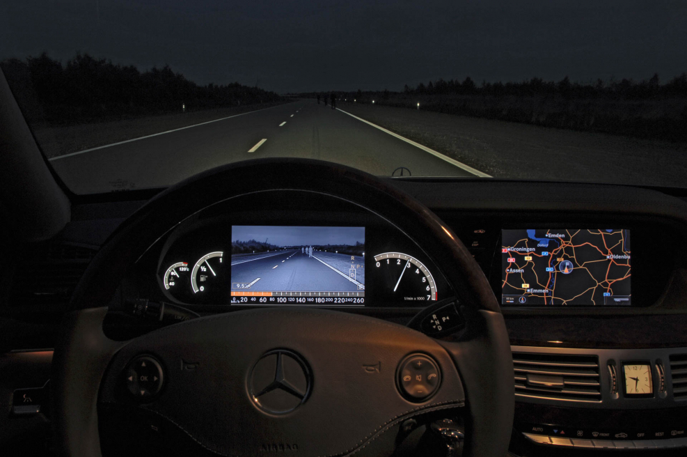 Mercedes w221 система ночного видения