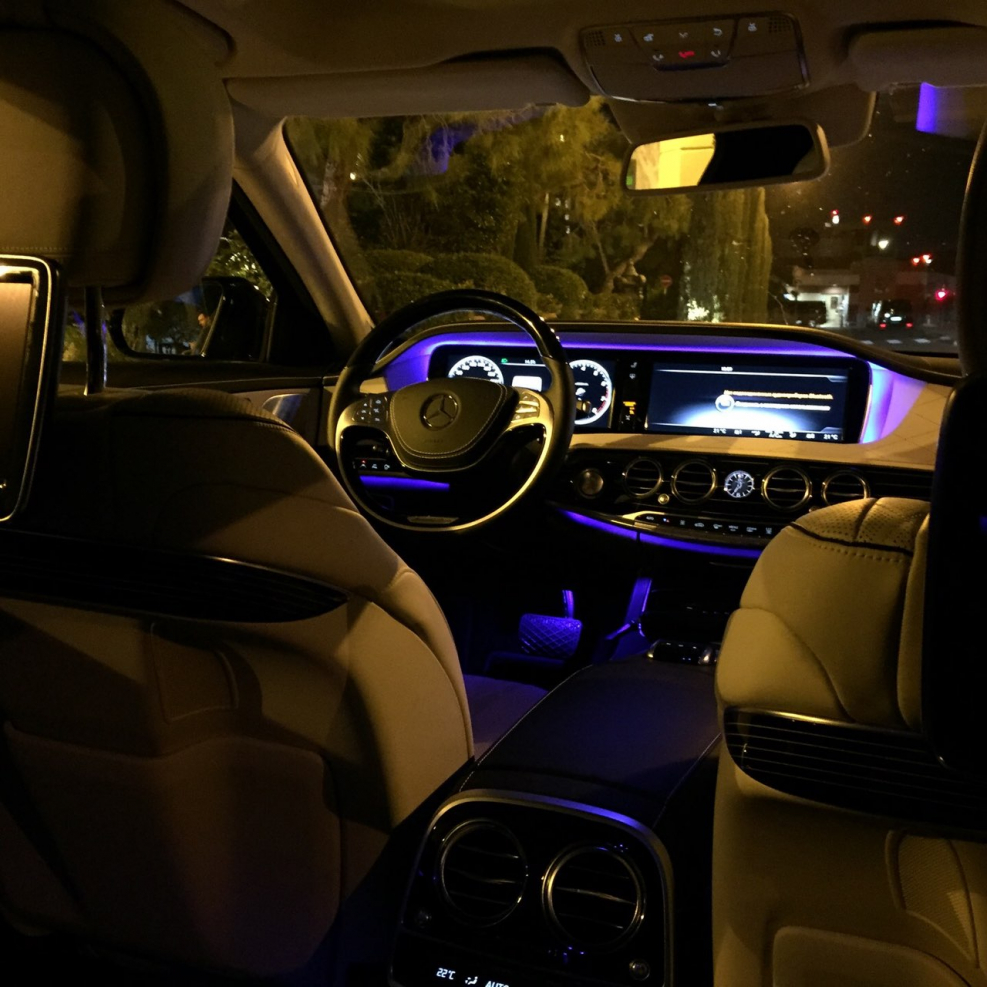 W222 Maybach салон ночью