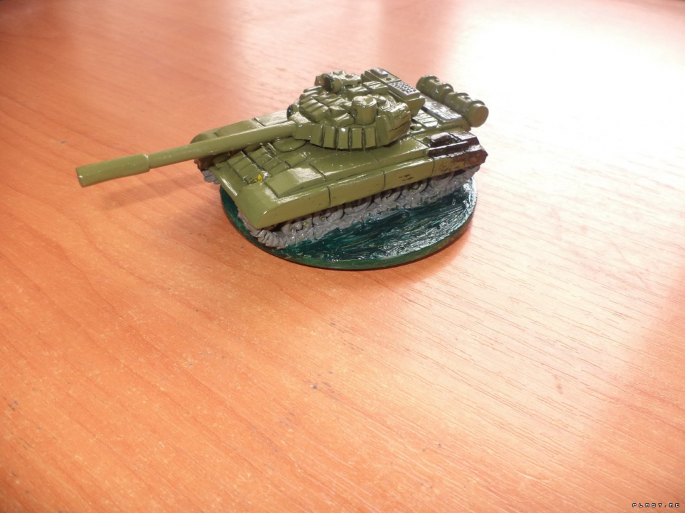 Т 72 из пластилина