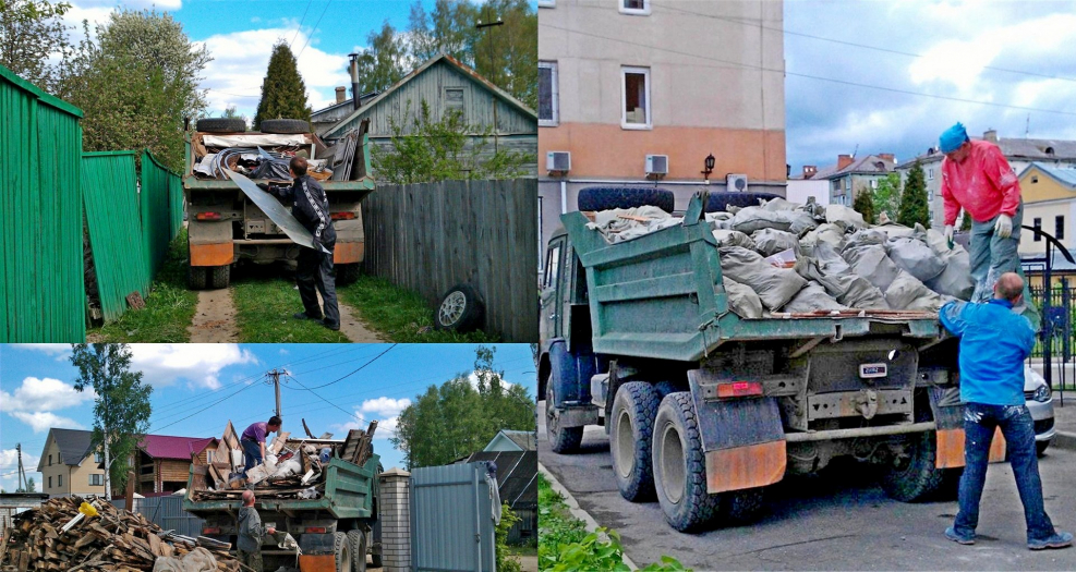 Бытовой и строительный мусор вывоз КАМАЗ