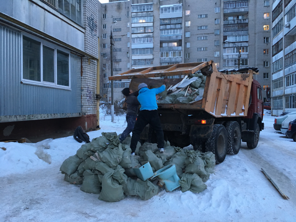 Погрузка строительного мусора