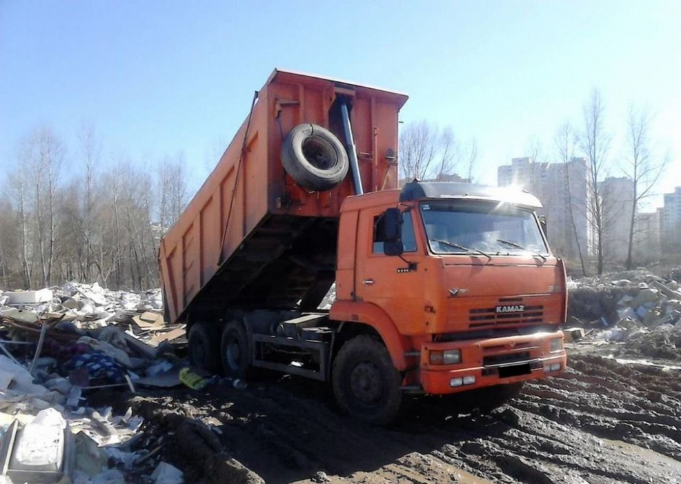Вывоз мусора КАМАЗ самосвал