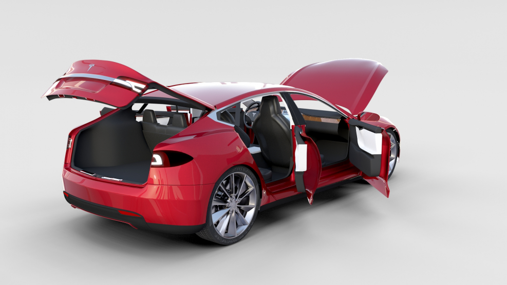 Tesla model x черная