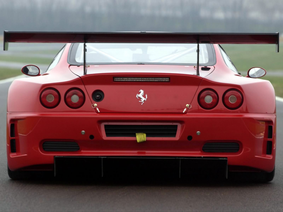 Машина Ferrari вид сзади